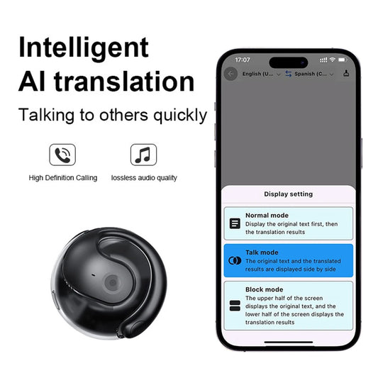 144 Languages AI Real Time Translators Earbuds Wireless BT Mini Travel Translator Headphones AI Translating Earphones 2025 HOT