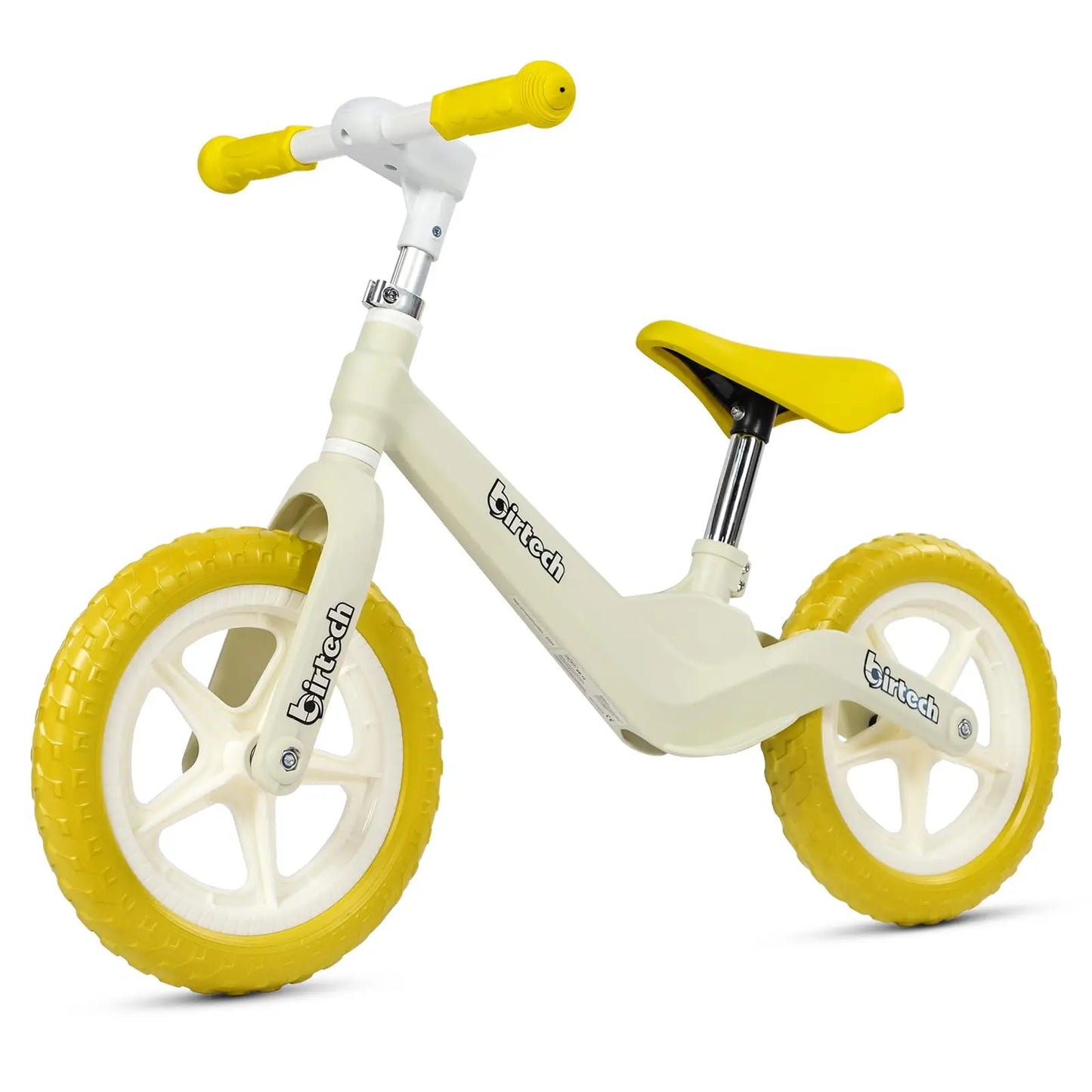 12" Balance Bike for Kids, Lightweight No Pedal Walking Balance Bike with Nylon Frame and Flat-Free Tires, Adjustable Training