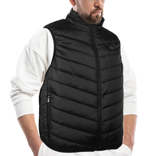 21 Area Heated Vest Thermal Warm Waistcoat Electric Heating Jacket (Black XXL)