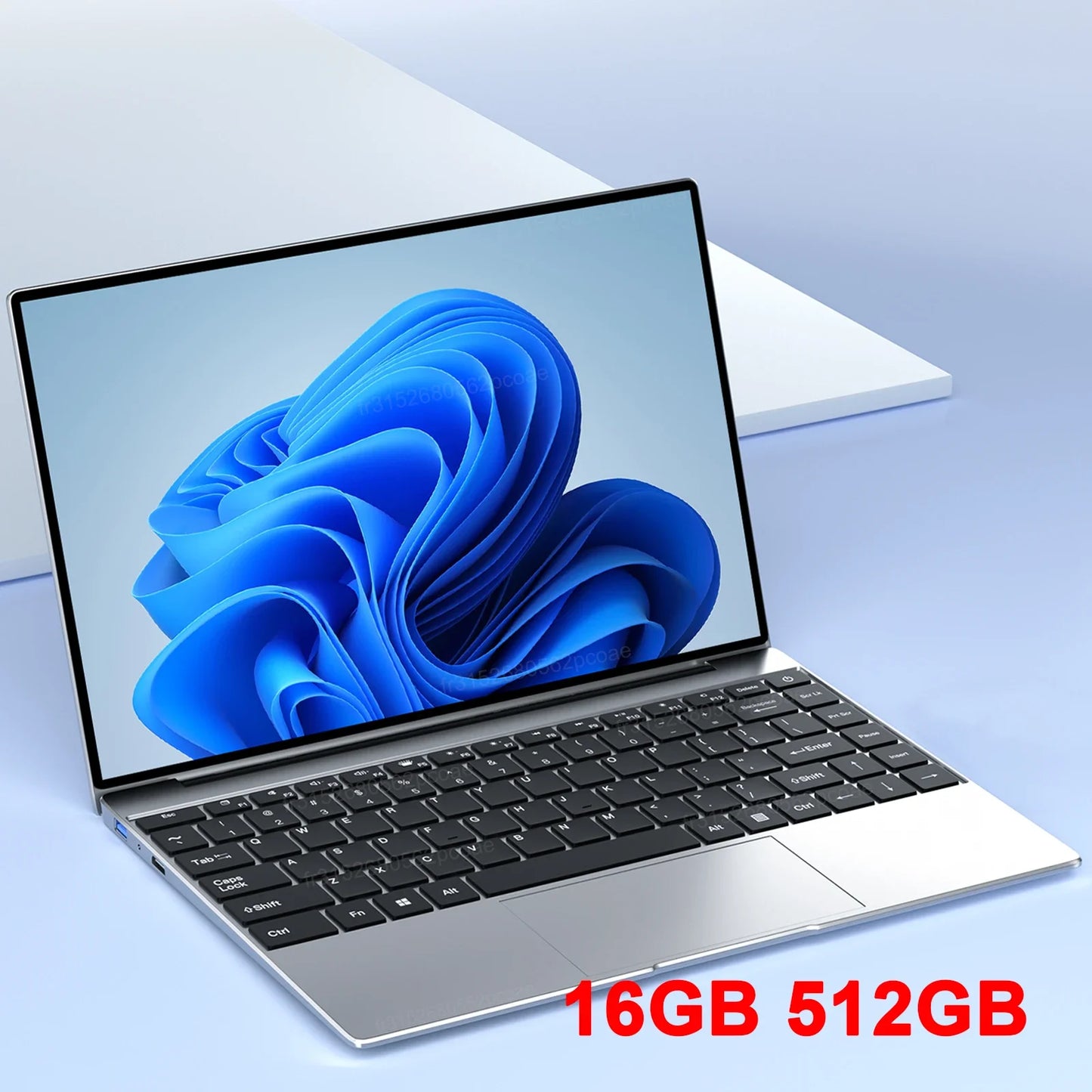 LENO 14.1"Ultra Slim Laptop 16GB RAM 2TB SSD Windows 11 Intel N3700 Notebook Gamer 1920*1080 Display Office Study Computer PC