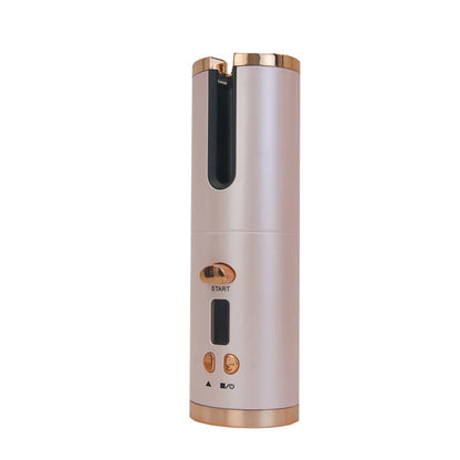 Automatic Curling Iron Portable Hair Straightener Electric Styling Rotating Anti-Flame Design Professional Hair Curler USB Charg