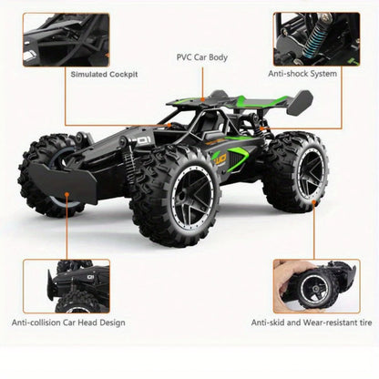15KM/H 2.4GHz High-Speed Remote Control Racing Car Mini Vehicle Off Road Car 1:18 Scale Electric Remote Control Truck for Kinds