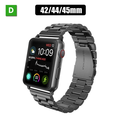 3PCS Stainless Steel Watch Band Metal Strap For Apple iWatch Series 9 8 7 6 SE 5 4 3