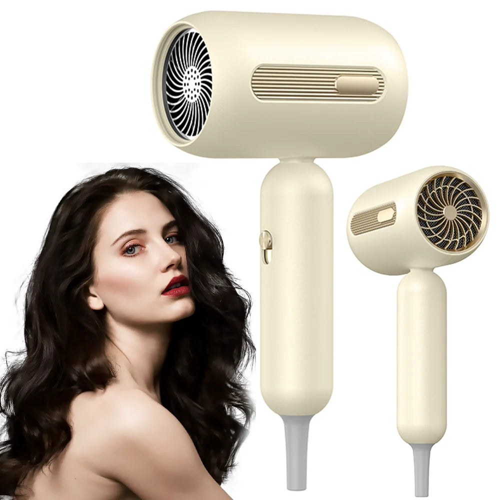Portable Hair Dryer Hot Cold Wind Hair Care Quick Dry Professional Hairdryer Negative Lonic 1900W 3th Gear Household Blow Dryer