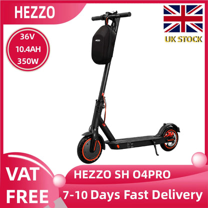 HEZZO SH O4PRO Adult Electric Scooter 350W Motor 36V 10.4AH Folding Electric Scooter 8.5 Inch Tire City Highway Electric Scooter