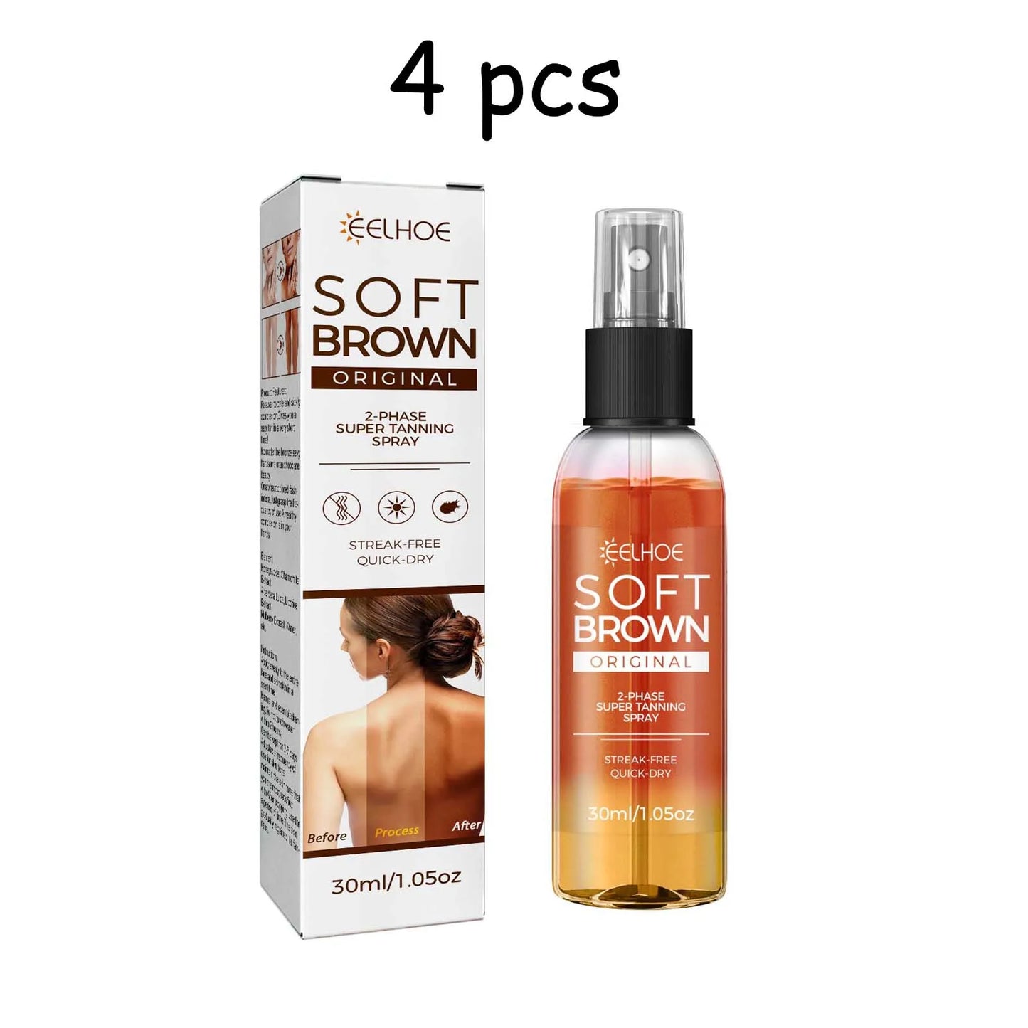EELHOE Body Tanning Spray Summer Beach Moisturizing Tanning Bronze Wheat Skin Reduce Dryness Non-sticky Body Tanning Spray