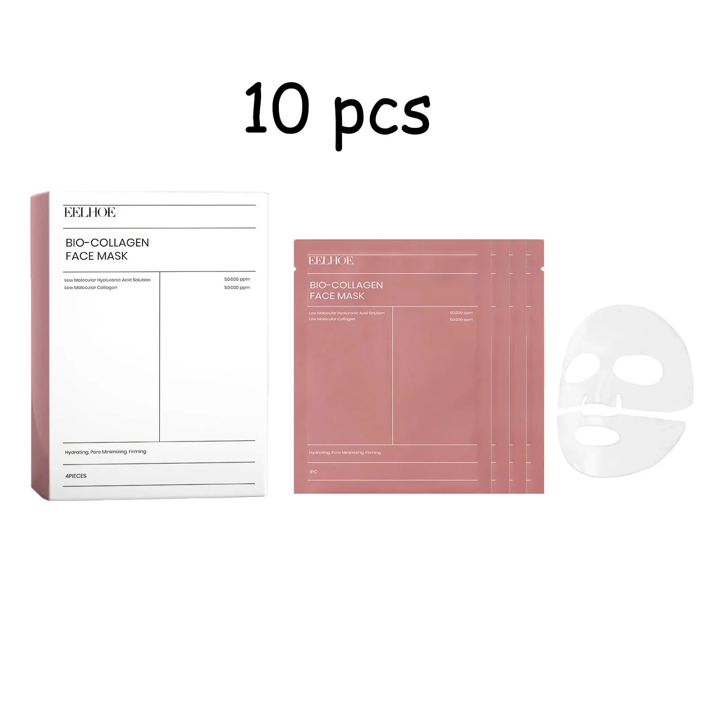 EELHOE Collagen Face Mask Moisturizing Enhance Skin Elasticity Glowing Improve Skin Texture Nourishing Hydrating Facial Mask