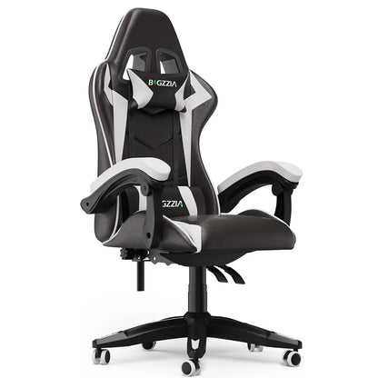 Gaming Chair Office Chair Desk Chair Swivel Heavy Duty Chair Ergonomic Design with Cushion and Reclining Back Support