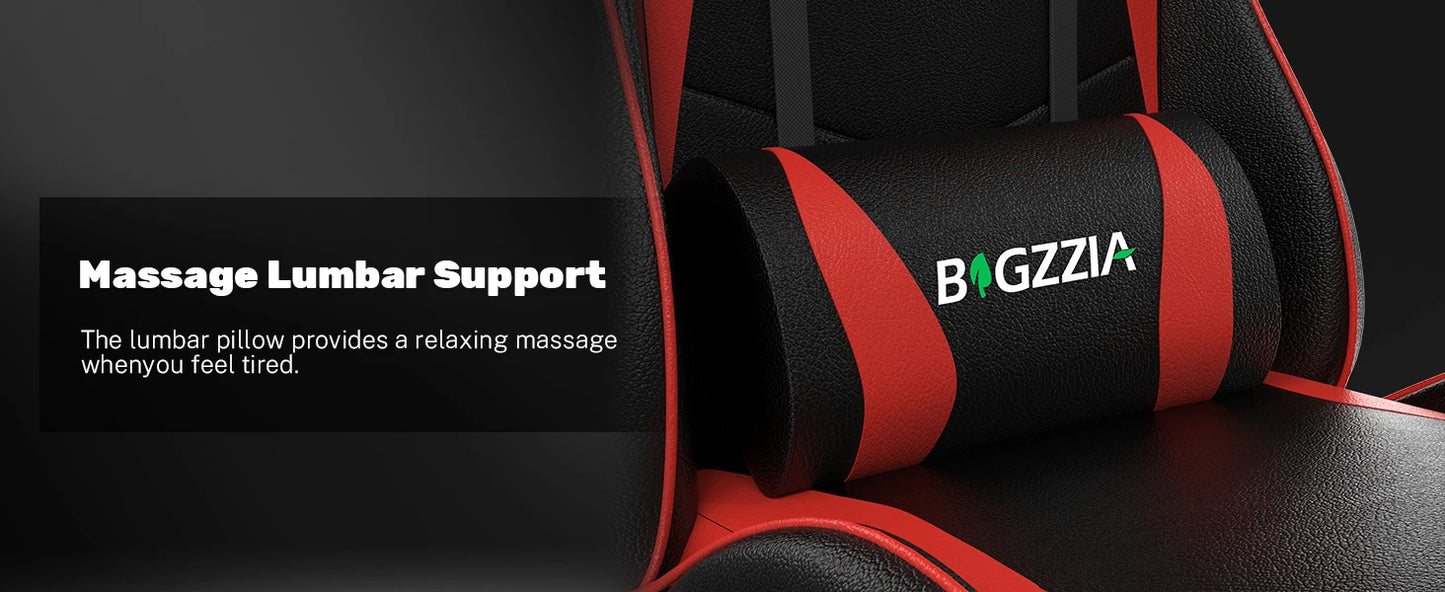 Gaming Chair Office Chair Desk Chair Swivel Heavy Duty Chair Ergonomic Design with Cushion and Reclining Back Support