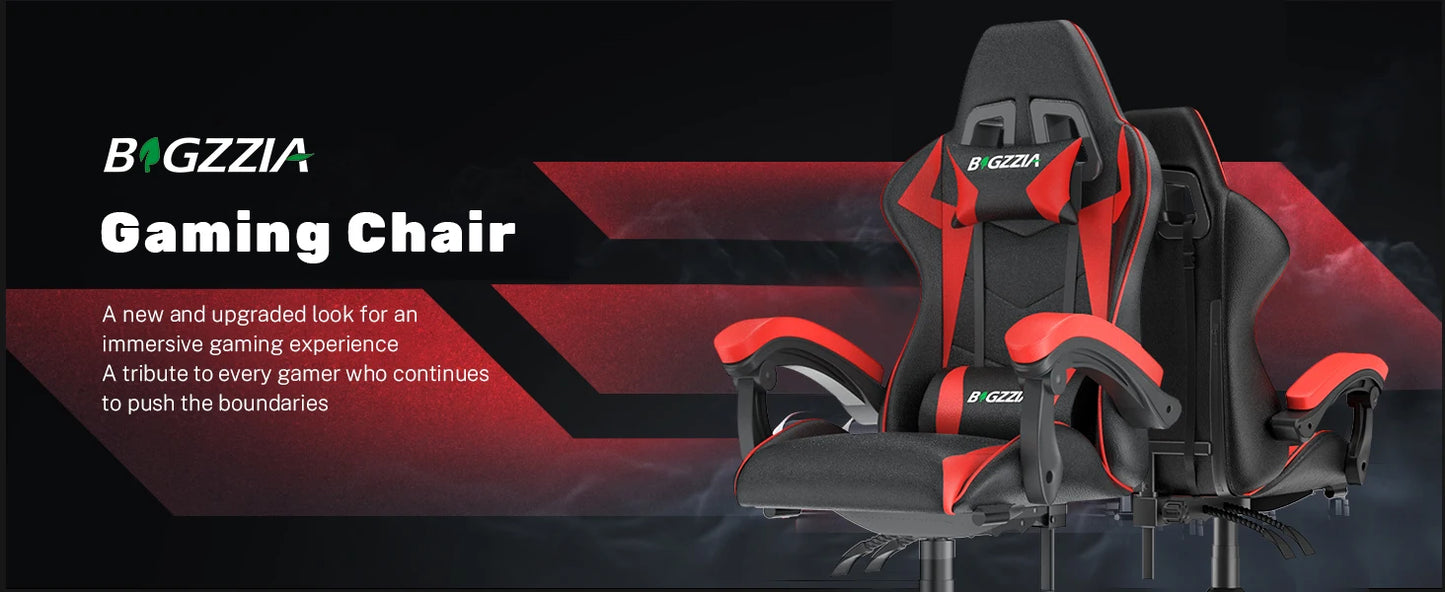 Gaming Chair Office Chair Desk Chair Swivel Heavy Duty Chair Ergonomic Design with Cushion and Reclining Back Support