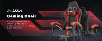 Gaming Chair Office Chair Desk Chair Swivel Heavy Duty Chair Ergonomic Design with Cushion and Reclining Back Support