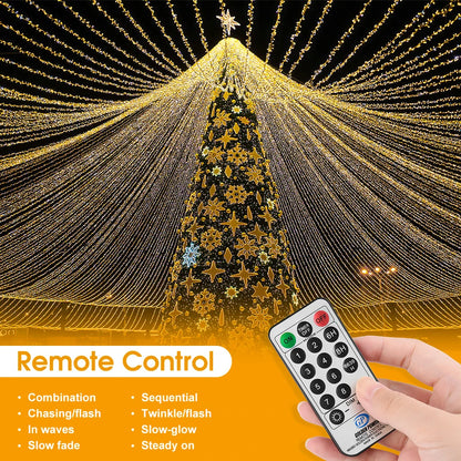 Fairy LED String Lights, 25M/82FT Decorative Lights With Remote Control 8 Modes Lights for Christmas Wedding Party Garden Decor