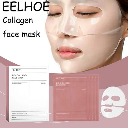 EELHOE Collagen Face Mask Moisturizing Enhance Skin Elasticity Glowing Improve Skin Texture Nourishing Hydrating Facial Mask