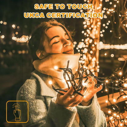 Fairy LED String Lights, 25M/82FT Decorative Lights With Remote Control 8 Modes Lights for Christmas Wedding Party Garden Decor