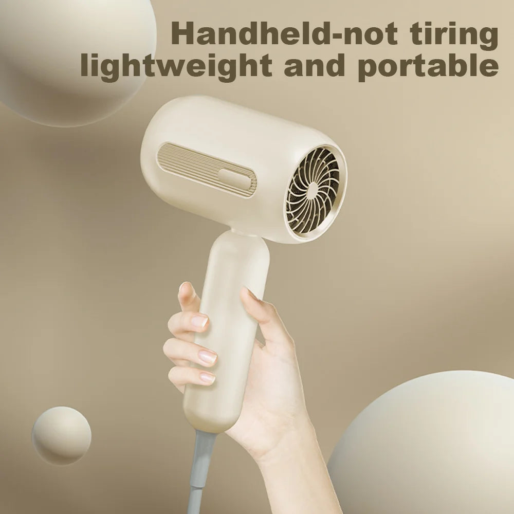 Portable Hair Dryer Hot Cold Wind Hair Care Quick Dry Professional Hairdryer Negative Lonic 1900W 3th Gear Household Blow Dryer
