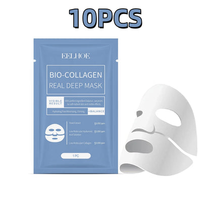 Collagen Face Mask Plump Fine Lines Revitalize Dull Skin Minimize Pores Restore skin Elasticity Hydrate Smooth Skin Facial Mask