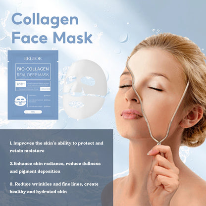 Collagen Face Mask Plump Fine Lines Revitalize Dull Skin Minimize Pores Restore skin Elasticity Hydrate Smooth Skin Facial Mask
