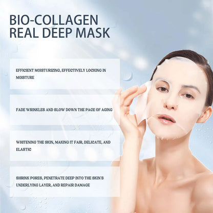 Collagen Face Mask Plump Fine Lines Revitalize Dull Skin Minimize Pores Restore skin Elasticity Hydrate Smooth Skin Facial Mask