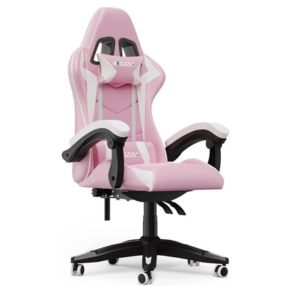 Gaming Chair Office Chair Desk Chair Swivel Heavy Duty Chair Ergonomic Design with Cushion and Reclining Back Support