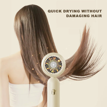 Portable Hair Dryer Hot Cold Wind Hair Care Quick Dry Professional Hairdryer Negative Lonic 1900W 3th Gear Household Blow Dryer