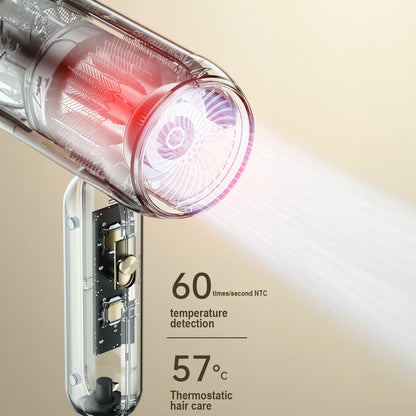 Portable Hair Dryer Hot Cold Wind Hair Care Quick Dry Professional Hairdryer Negative Lonic 1900W 3th Gear Household Blow Dryer
