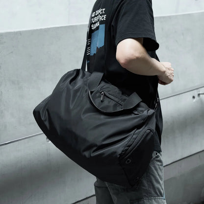 Kono Sports Duffle Bag with Shoes Compartment and Shoulder Strap Waterproof Gym Bag for Men and Women