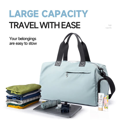 Kono Sports Duffle Bag with Shoes Compartment and Shoulder Strap Waterproof Gym Bag for Men and Women