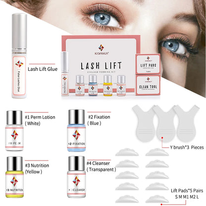 Dropshipping ICONSIGN Lash Lift Kit Lifiting Eyelash Enhancer Calia Set Lashes Perm Eyes Makeup Tools Can Do Your Logo