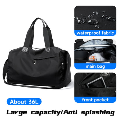 Kono Sports Duffle Bag with Shoes Compartment and Shoulder Strap Waterproof Gym Bag for Men and Women