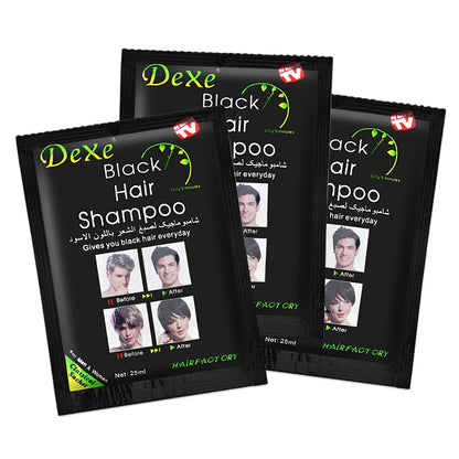 250ML Black Hair Shampoo For Men Women 5 Minutes Fast Become Black Hair Dye Herb Natural Hair Care Restore Colorant Shampoo