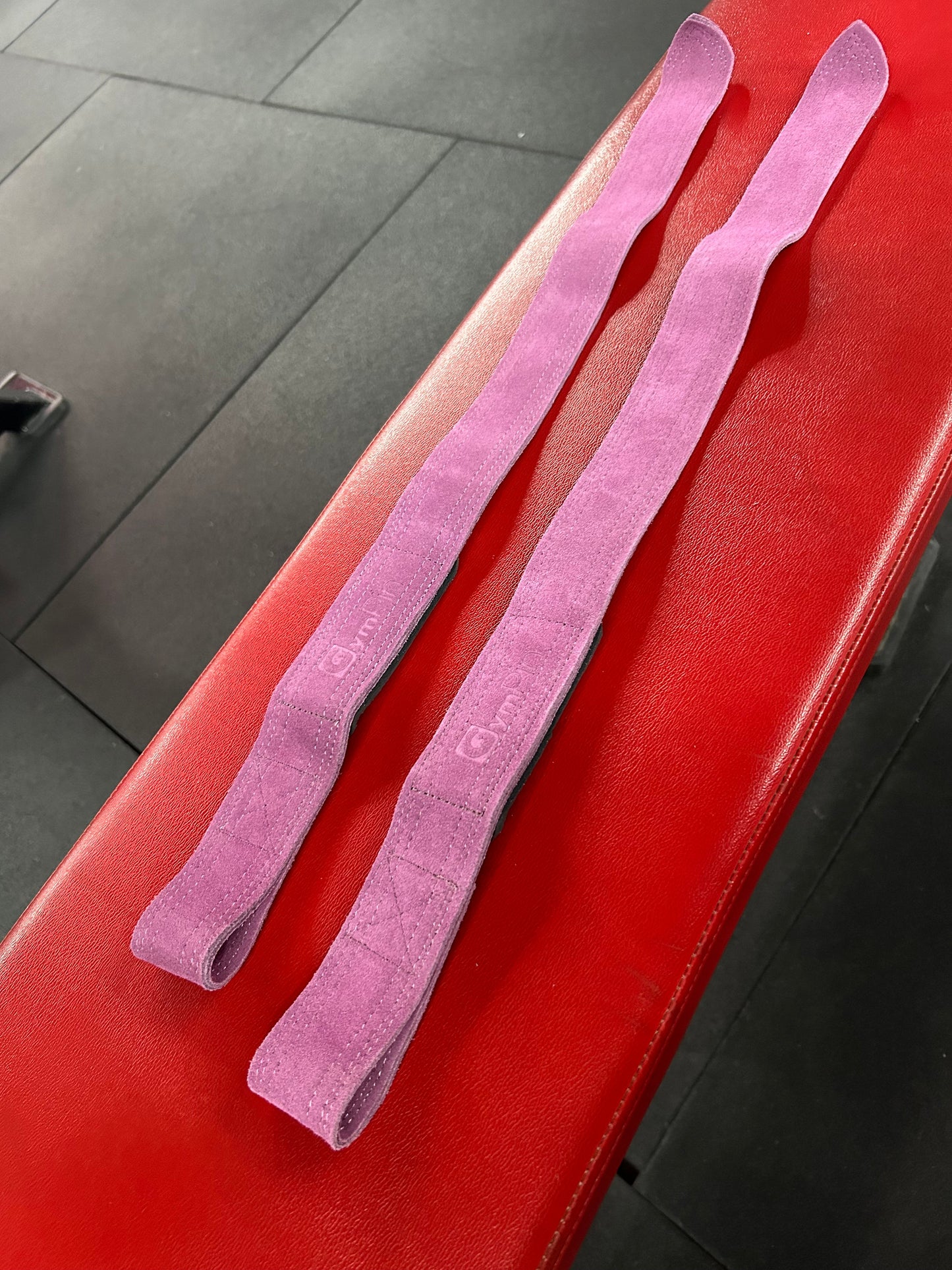 GymPin Padded Leather Weight Lifting Straps