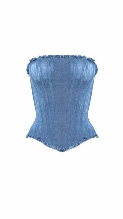 Denim Corset - Tank Top