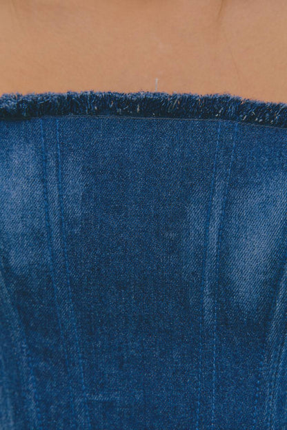 Denim Corset - Tank Top