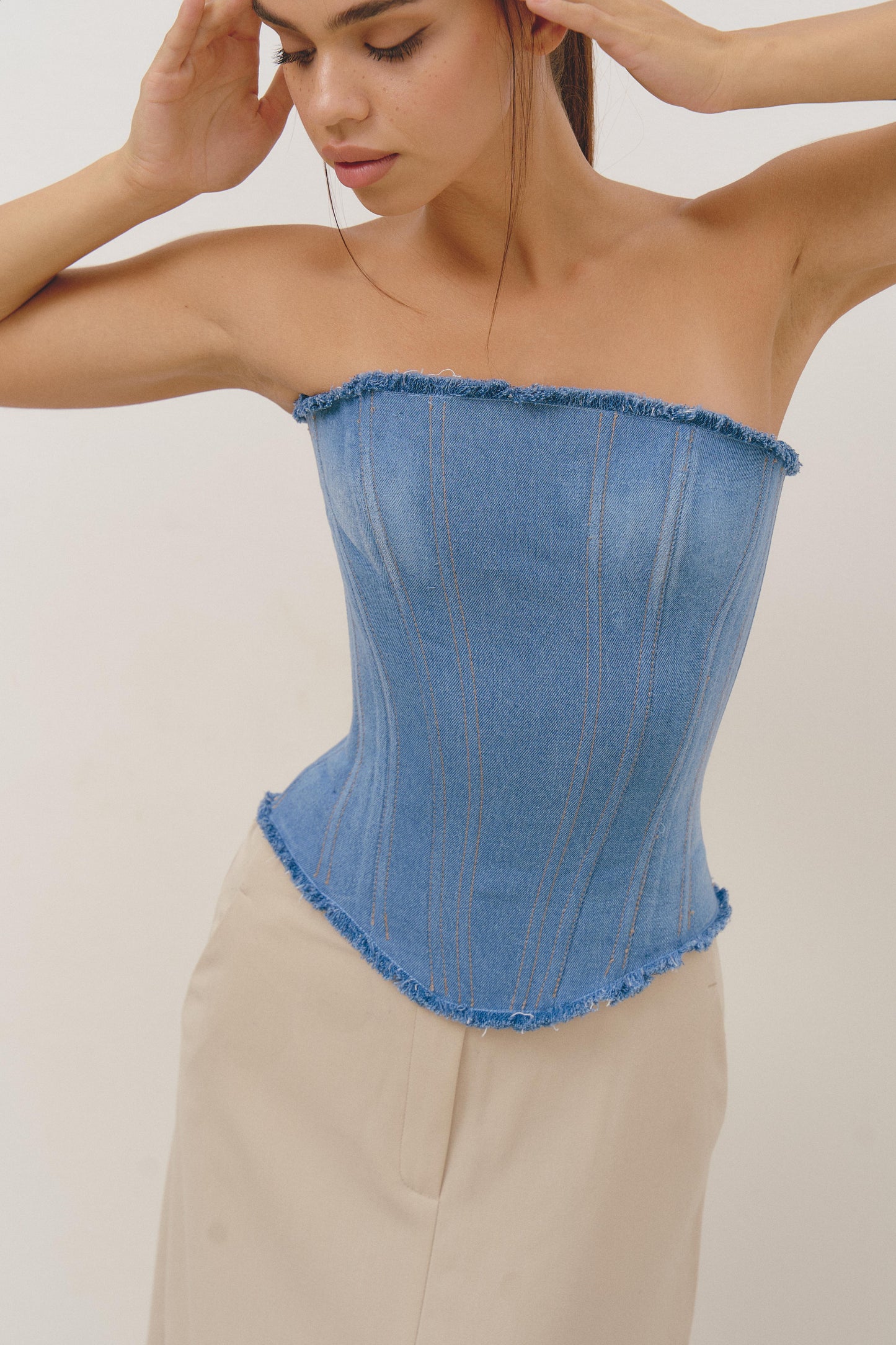 Denim Corset - Tank Top