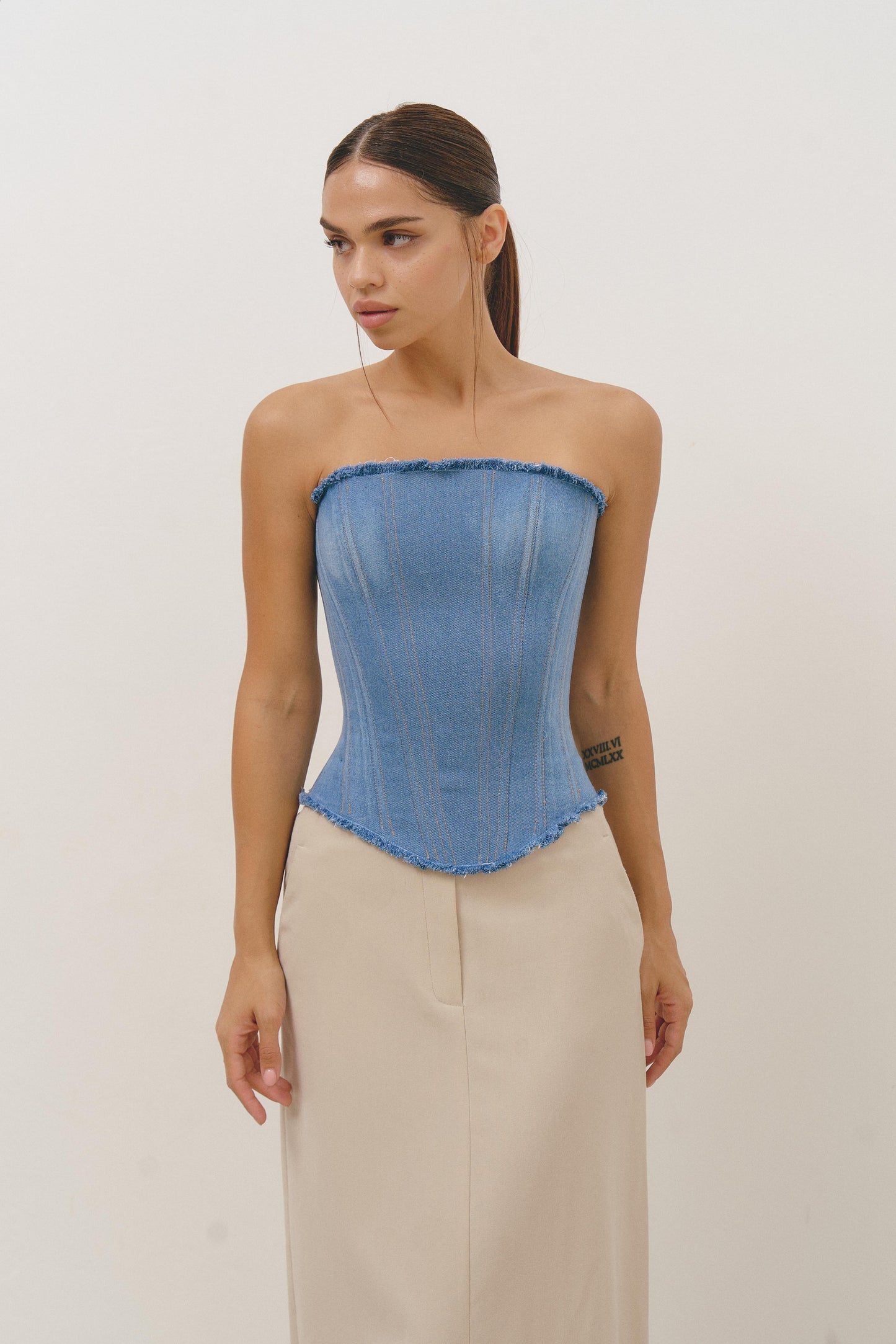 Denim Corset - Tank Top