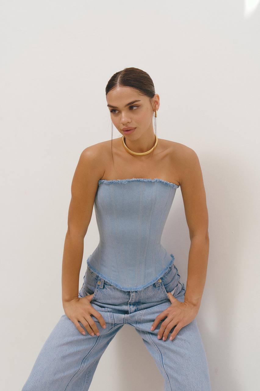 Denim Corset - Tank Top
