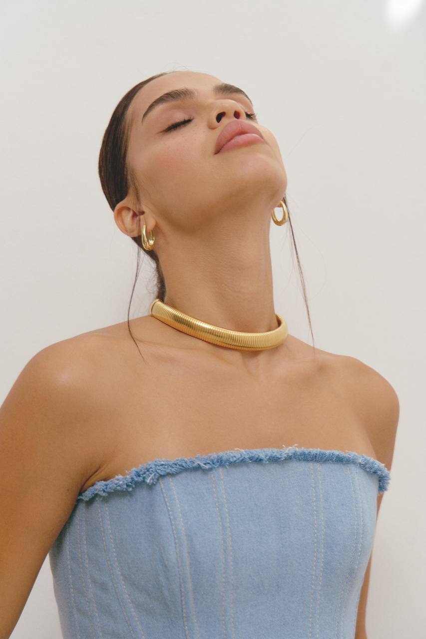 Denim Corset - Tank Top