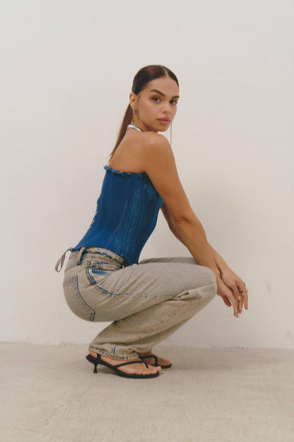 Denim Corset - Tank Top