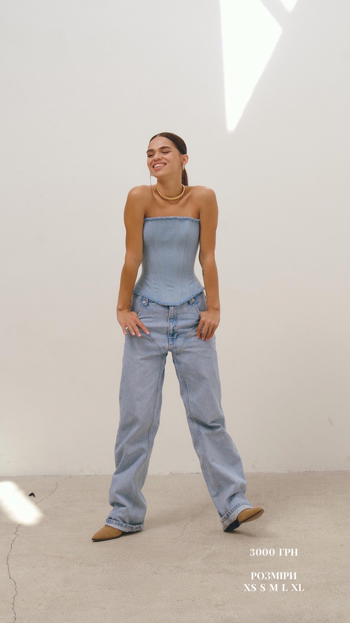 Denim Corset - Tank Top