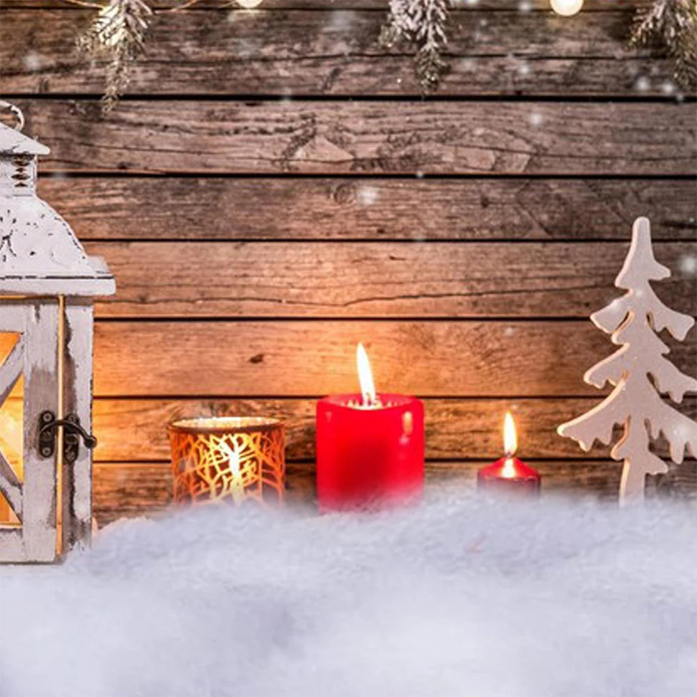 1-5PCS Artificial Christmas Snow Roll White Snow Mat Snow Blanket Soft Cotton Prop for Tree Xmas Village Backdrop Tree Decoratio