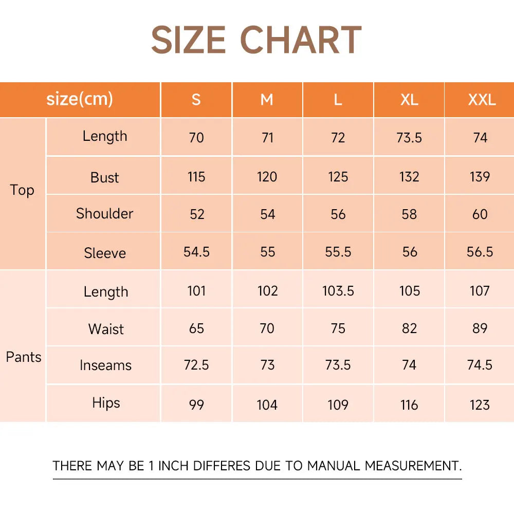 Modishion Women's V-neck long-sleeved pajamas home wear set loose and comfortable simple and fashionable Sleepwear