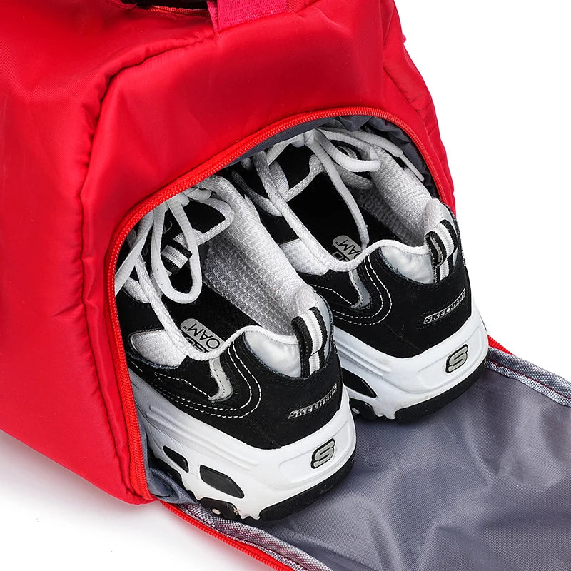 52x27x25cm Large black sport gym tote new duffle bag travel work gear bag