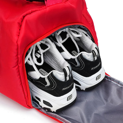 52x27x25cm Large black sport gym tote new duffle bag travel work gear bag