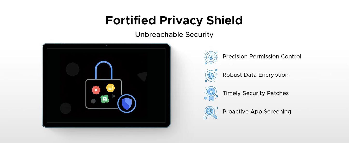 DOOGEE Tab A9 Pro+ Tablet PC Android 15 Dual Speakers 11'' Screen 30GB (6GB+24GB) 128GB 8580mAh Battery Widevine L1 Smart Pad