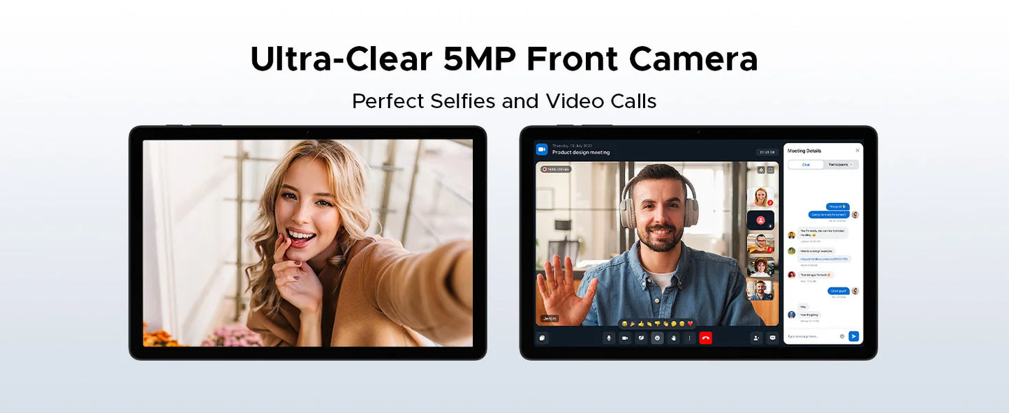 DOOGEE Tab A9+ 2 IN 1 Smart Tablet PC Android 15 11'' Display 20GB RAM(4+16) 64GB ROM 8580mAh Battery Dual Speakers Widevine L1