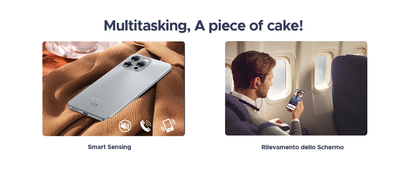 DOOGEE Note 58 Android 15 Smartphone 8GB 128GB 6.75" HD+ 90Hz IPS Screen 6250mAh Large battery NFC Widevine L1 Cell Phone