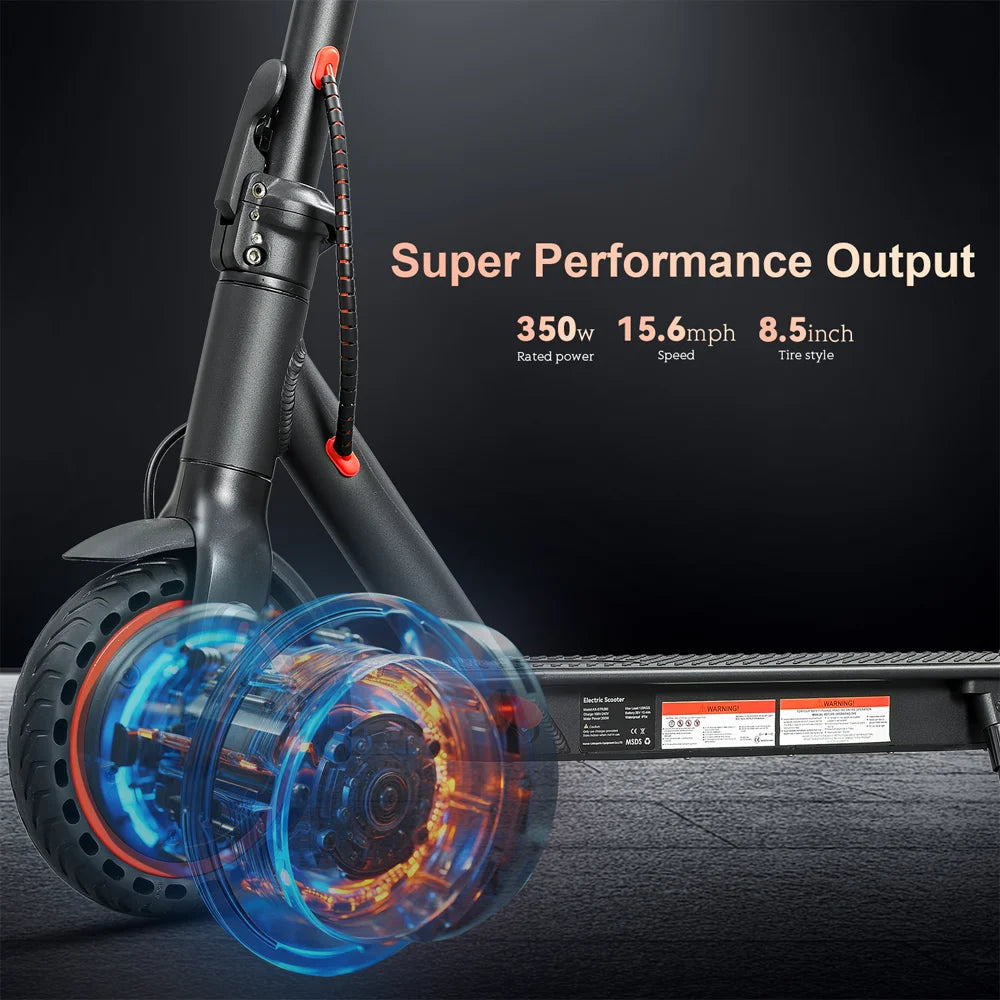 HEZZO SH O4PRO Adult Electric Scooter 350W Motor 36V 10.4AH Folding Electric Scooter 8.5 Inch Tire City Highway Electric Scooter