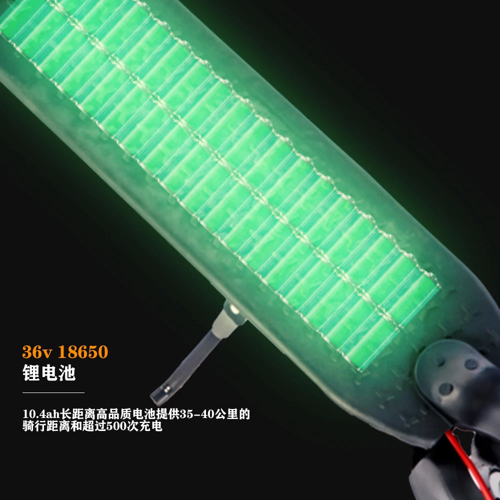 HEZZO SH O4PRO Adult Electric Scooter 350W Motor 36V 10.4AH Folding Electric Scooter 8.5 Inch Tire City Highway Electric Scooter