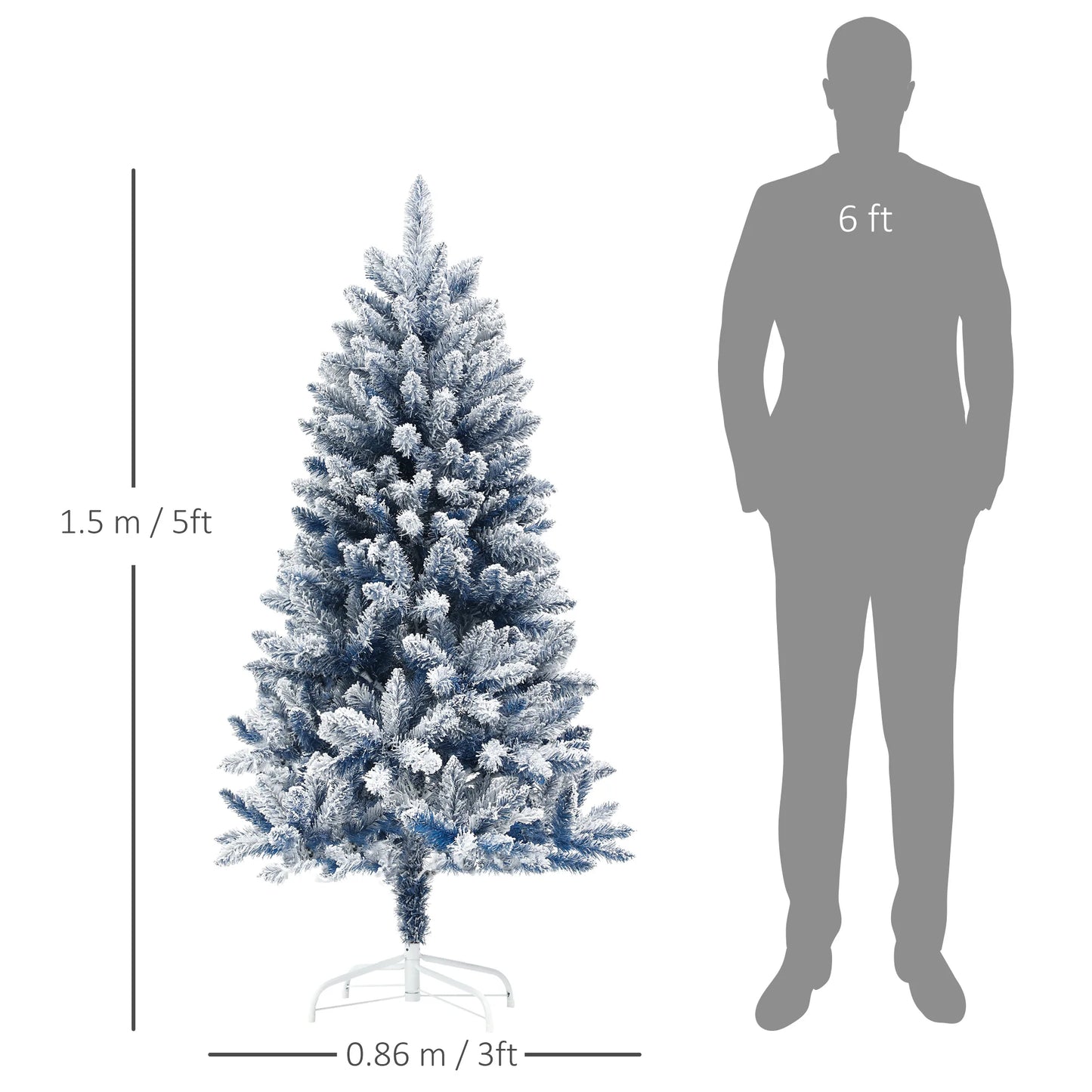 Snow Blue Xmas tree