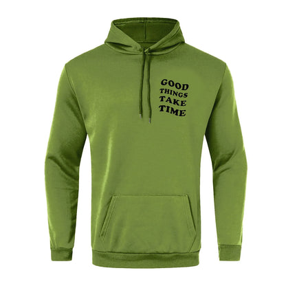 Unisex Fall Harajuku Style Embroidered Streetwear Long Sleeve Baggy Hooded Sweatshirt Fashion Casual Comfy Pullover Hoodies